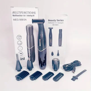 One-Blade 4in1 Oplaadbare Scheer- en Trimmer Set Kobaltblauw