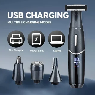 One-Blade 4in1 Oplaadbare Scheer- en Trimmer Set Kobaltblauw