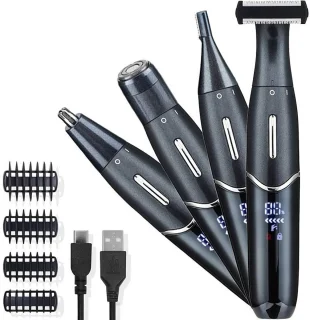 One-Blade 4in1 Oplaadbare Scheer- en Trimmer Set Kobaltblauw