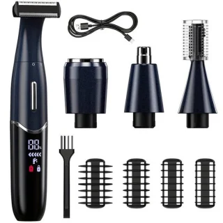 One-Blade 4in1 Oplaadbare Scheer- en Trimmer Set Kobaltblauw