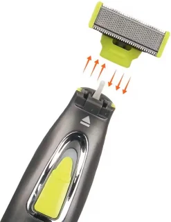 OneBlade Oplaadbare One-Blade Scheerapparaat met 3 Opzetstukken