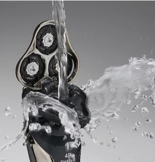 Oplaadbaar Rotary Scheerapparaat 4D met Pop-Up Trimmer voor Mannen