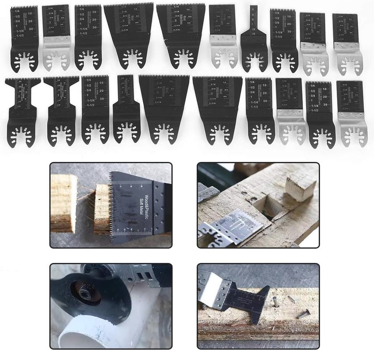 Oscillerende Zaagbladen Set 20 Stuks voor Multitools