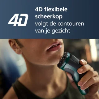 Philips 3000X Series X3052/00 Elektrisch scheerapparaat Donkergroen