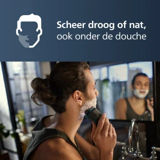 Philips 3000X Series X3052/00 Elektrisch scheerapparaat Donkergroen