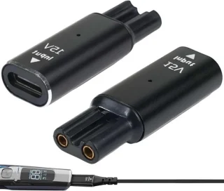 Philips Norelco 15V Type-C Adapter voor OneBlade QP6520/QP6530/QP6510, HQ8505 en Series 7000/5000/3000