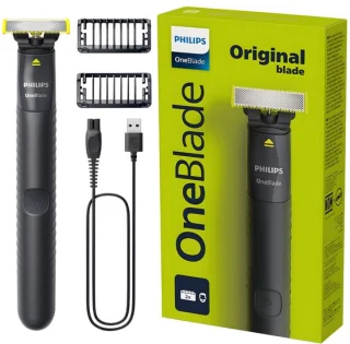 Philips OneBlade QP1424/10 — Alles-in-één trimmer en scheerapparaat voor nauwkeurige contouren