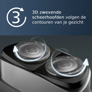 Philips PQ888/06 Portable Shaver Zwart