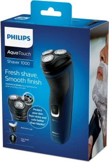 Philips S1121/45 1000 series scheerapparaat zwart/blauw