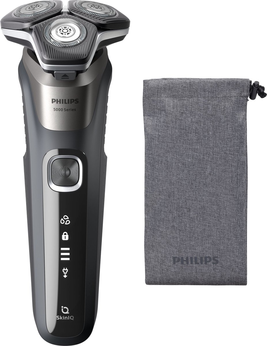 De Philips S5000 Scheerapparaat Grijs in één oogopslag