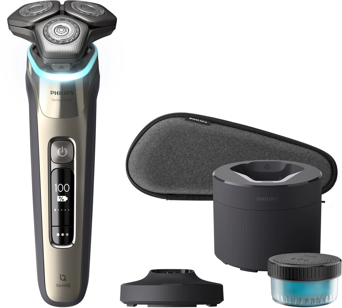 De Philips Series 9000 S9983/55 elektrisch scheerapparaat in één oogopslag