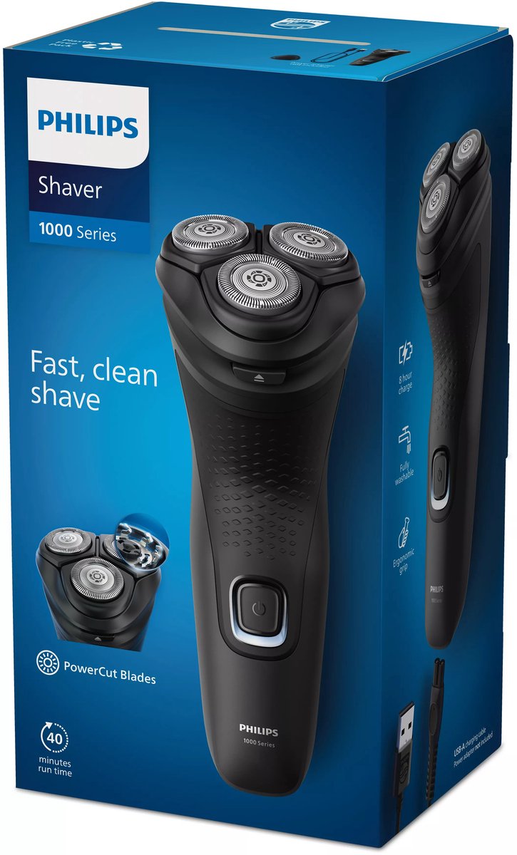 Wat vinden we goed aan de Philips Shaver 1000 Series S1141/00 elektrisch scheerapparaat