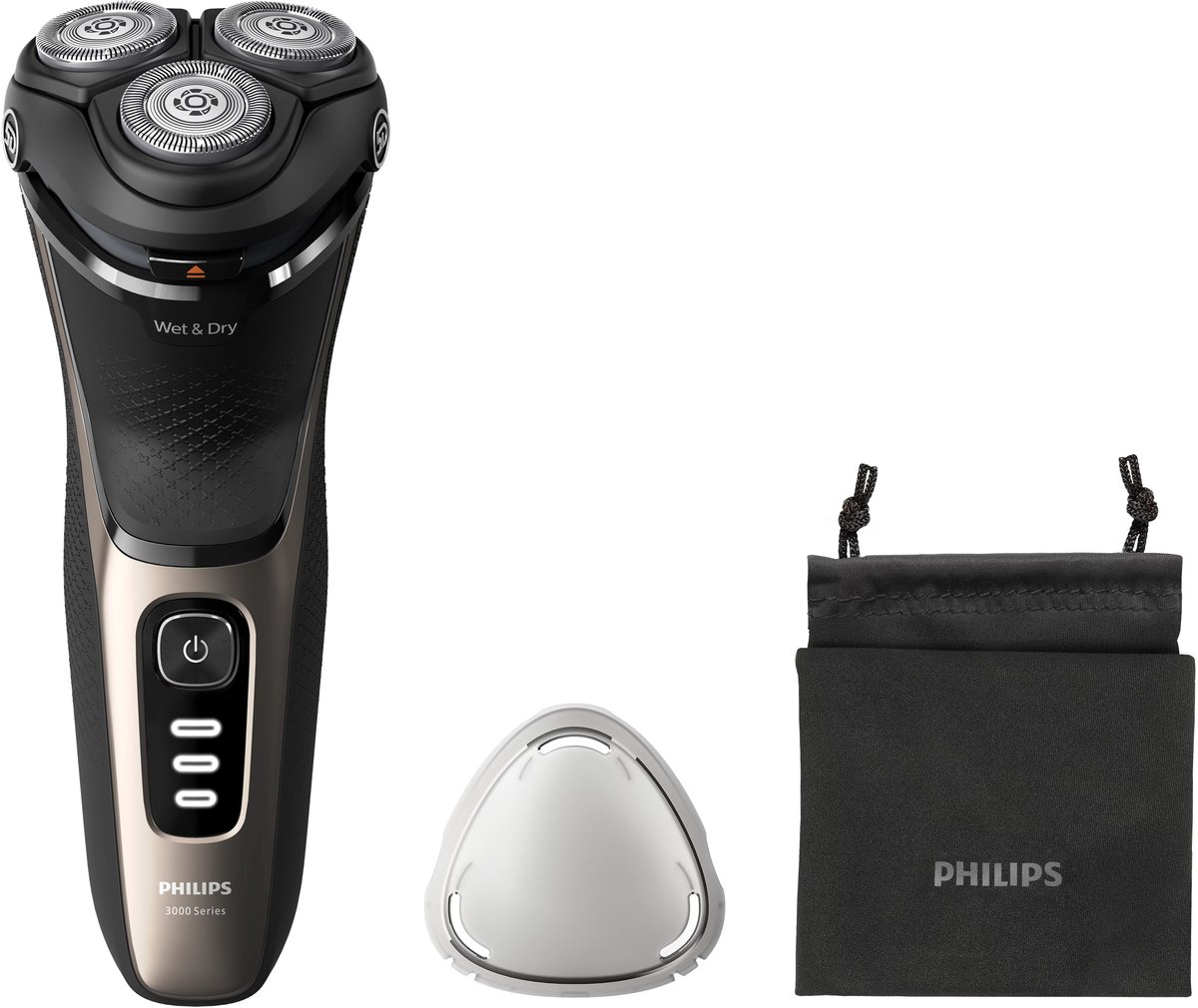 De Philips Shaver 3000 Series S3242/12 elektrisch scheerapparaat in één oogopslag