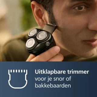 Philips Shaver 3000 Series S3343/13 Elektrisch Scheerapparaat Donkergrijs