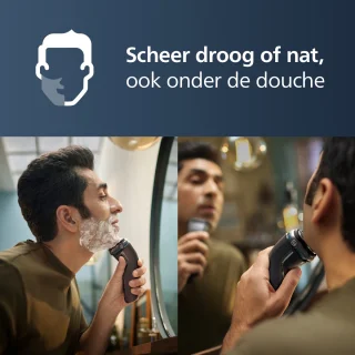 Philips Shaver 3000 Series S3343/13 Elektrisch Scheerapparaat Donkergrijs