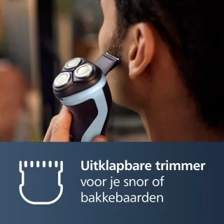 Philips Shaver 3000X Series X3003/00 Elektrisch Scheerapparaat Blauw