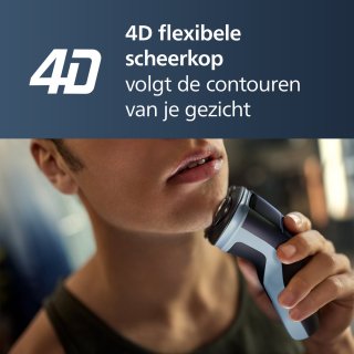 Philips Shaver 3000X Series X3003/00 Elektrisch Scheerapparaat Blauw
