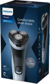 Philips Shaver 3000X Series X3003/00 Elektrisch Scheerapparaat Blauw
