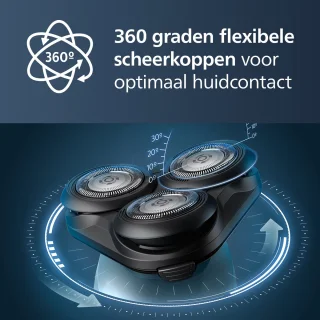 Philips Shaver 5000 Series S5466/17 Elektrisch Scheerapparaat Blauw