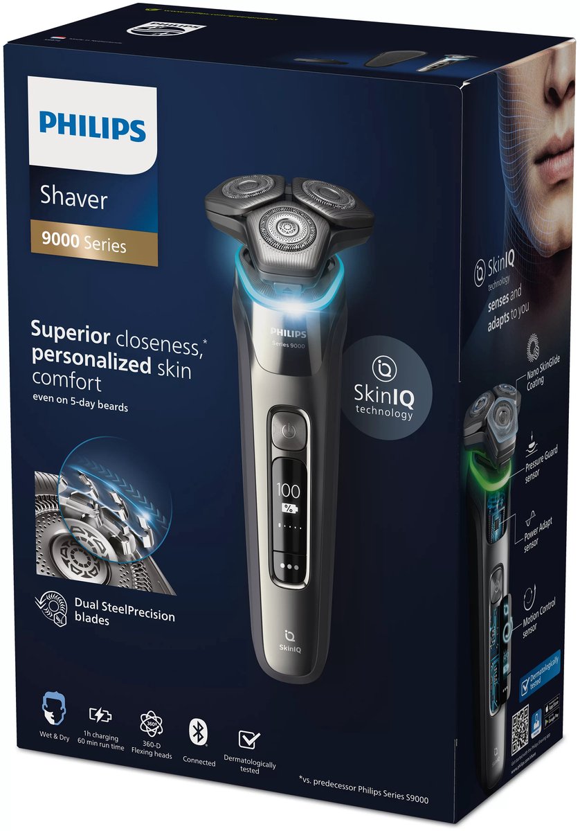 Philips Shaver 9000 Series S9974/35 Elektrisch scheerapparaat Zilver