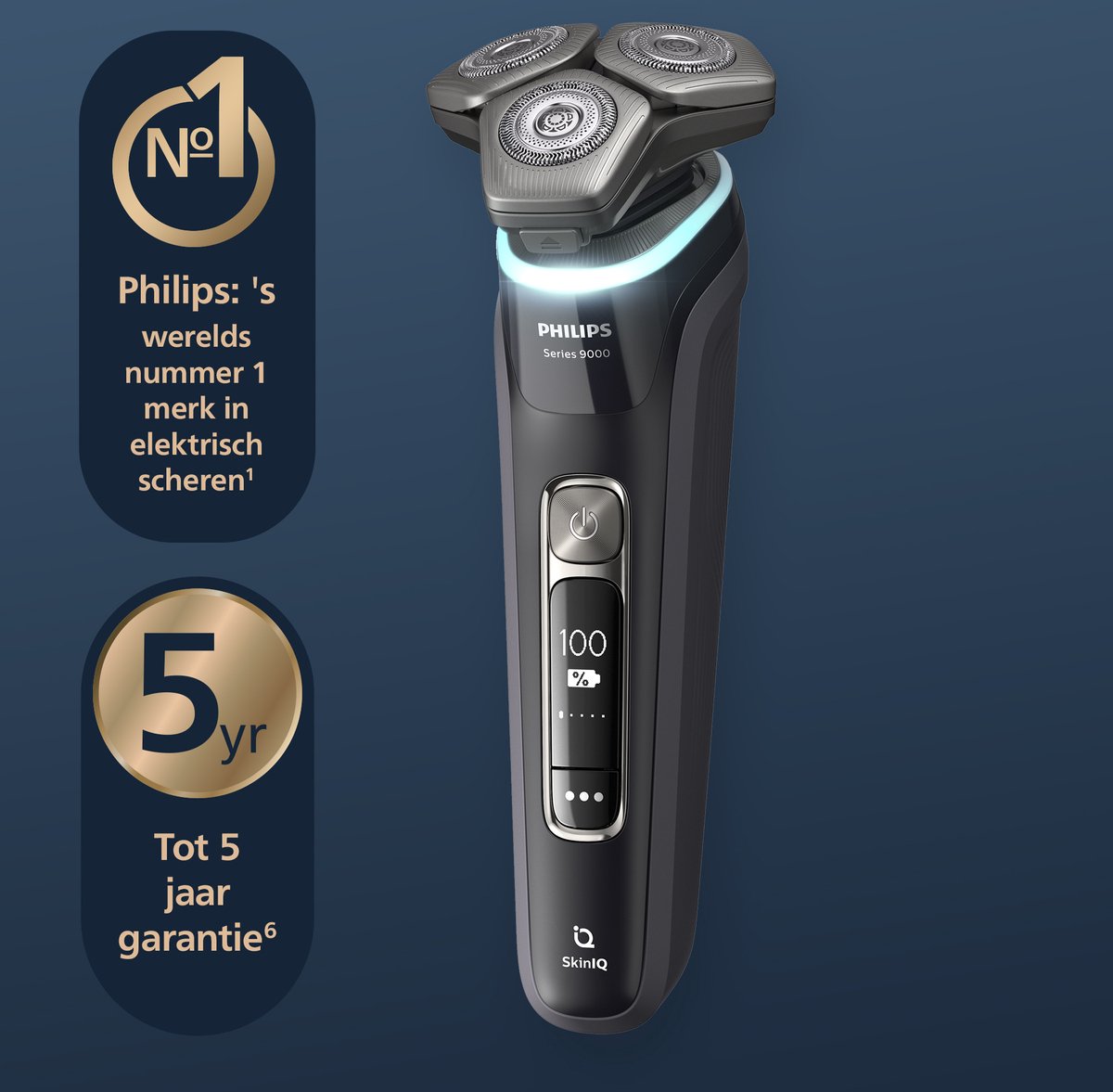 Wat vinden we goed aan de Philips Shaver 9000 Series S9976/55 Elektrisch Scheerapparaat Donkergrijs