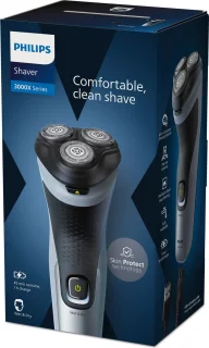 Philips X3063/00 scheerapparaat zwart/blauw