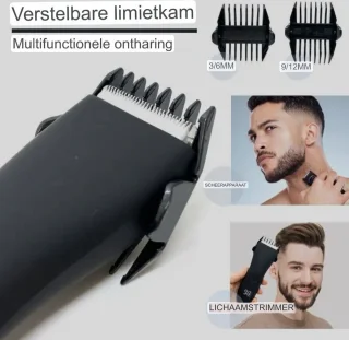 Professionele Baard- en Bodytrimmer Zwart