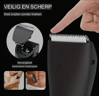 Professionele Baard- en Bodytrimmer Zwart