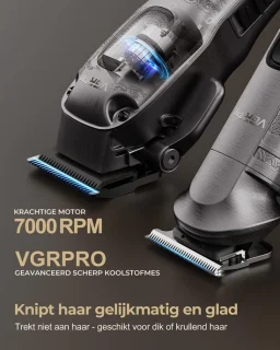 Professionele grooming set voor mannen, draadloos, grijs