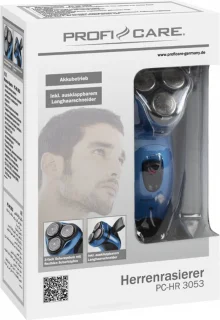 ProfiCare PC-HR 3053 oplaadbaar scheerapparaat blauw