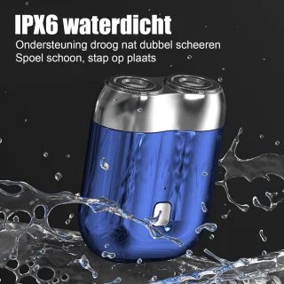 QTTVBTNA Mini 2-kops scheerapparaat - Blauw
