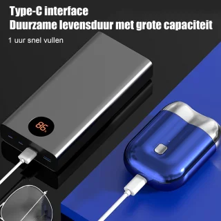 QTTVBTNA Mini 2-kops scheerapparaat - Blauw
