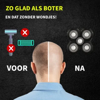 Razzaro 5-in-1 Skull Shaver Elektrische Trimmer Zilver