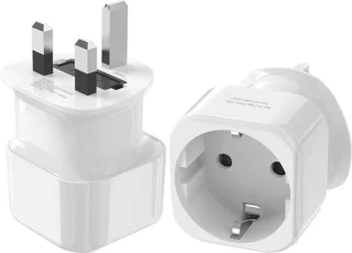Reisadapter EU naar UK Type G - Set van 2