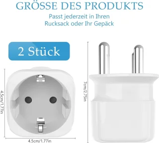 Reisadapter Type M - 2-pack