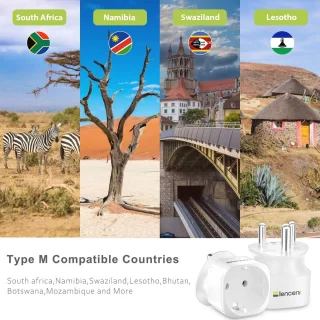 Reisadapter Zuid-Afrika Type M