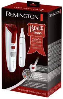 Remington Beard Boss Scheerapparaat en Neus-Oorhaartrimmer Cadeauset