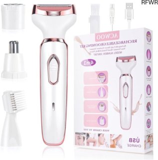 RFWR® 4-in-1 Draadloos Scheerapparaat: Stil, Compact en Hygiënisch