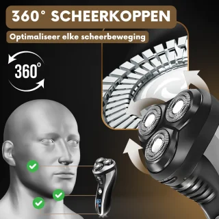 Sansbeaute S1111 2-in-1 Elektrisch Scheerapparaat en Trimmer voor Mannen