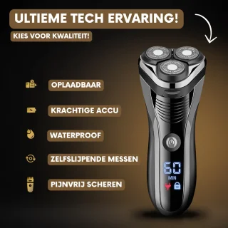 Sansbeaute S1111 2-in-1 Elektrisch Scheerapparaat en Trimmer voor Mannen