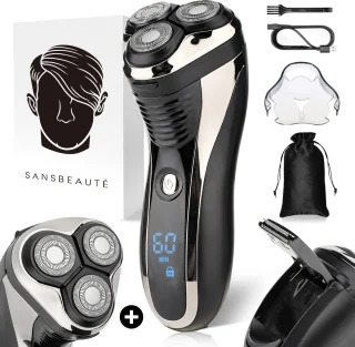 Sansbeaute S1111 2-in-1 Elektrisch Scheerapparaat en Trimmer voor Mannen