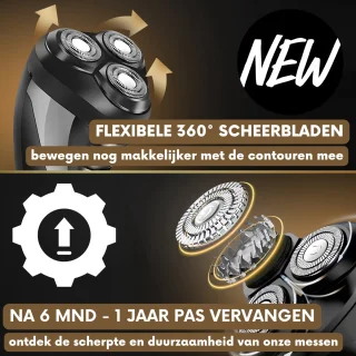 Sansbeaute S1111 2-in-1 Elektrisch Scheerapparaat en Trimmer voor Mannen