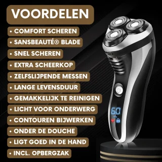 Sansbeaute S1111 2-in-1 Elektrisch Scheerapparaat en Trimmer voor Mannen
