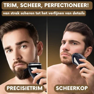 Sansbeaute S1111 2-in-1 Elektrisch Scheerapparaat en Trimmer voor Mannen