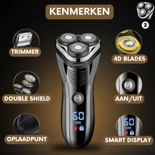 Sansbeaute S1111 2-in-1 Elektrisch Scheerapparaat en Trimmer voor Mannen