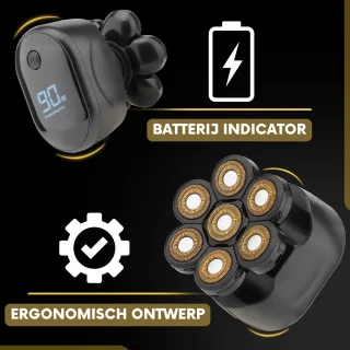 Sansbeauté SkullSharp Classic 6-in-1 Electrisch Scheerapparaat & Trimmer