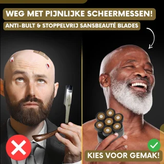 Sansbeauté SkullSharp Classic 6-in-1 Electrisch Scheerapparaat & Trimmer