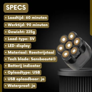 Sansbeauté SkullSharp Classic 6-in-1 Electrisch Scheerapparaat & Trimmer