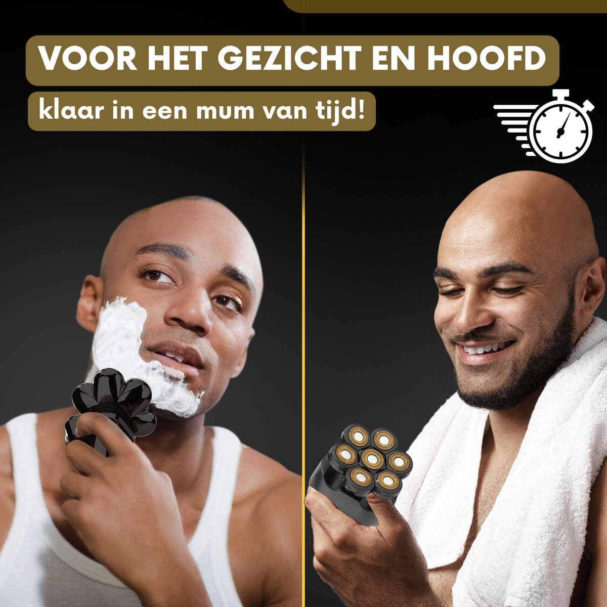 Sansbeauté SkullSharp Classic 6-in-1 Scheerapparaat met Extra Scheerkop