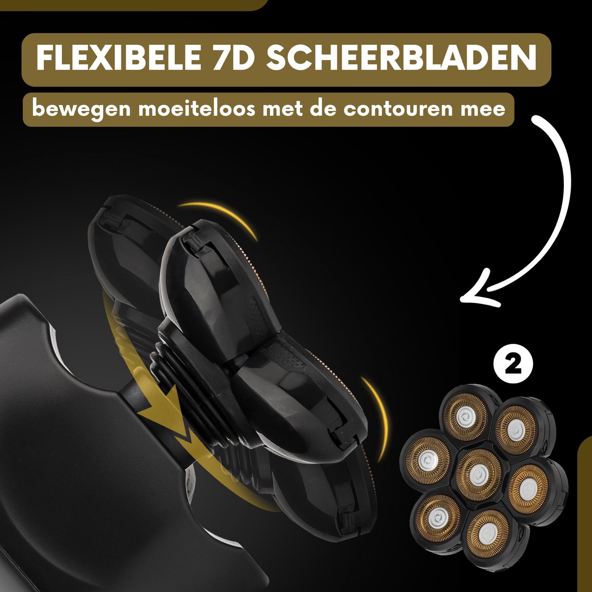 Sansbeauté SkullSharp Classic 6-in-1 Scheerapparaat met Extra Scheerkop
